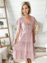 Load image into Gallery viewer, Purple Flowy Midi Dress
