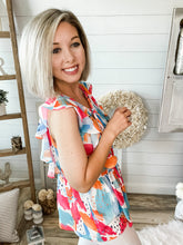 Load image into Gallery viewer, Color Me Bright Lightweight Flowy Top