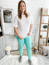 Load image into Gallery viewer, Mint Athletic High Waisted Leggings
