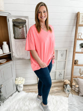 Load image into Gallery viewer, Navy Cotton Motto Leggings