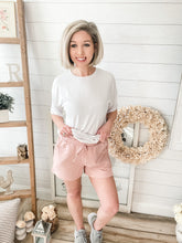 Load image into Gallery viewer, Mauve French Terry Drawstring Shorts