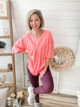 Load image into Gallery viewer, Eggplant Cotton Motto Leggings