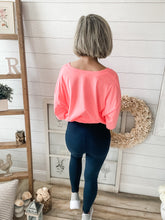 Load image into Gallery viewer, Navy Cotton Motto Leggings