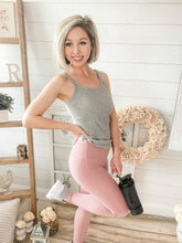 Load image into Gallery viewer, Dusty Rose Athletic High Waisted Leggings