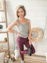 Load image into Gallery viewer, Eggplant Athletic High Waisted Leggings