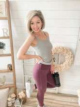 Load image into Gallery viewer, Eggplant Athletic High Waisted Leggings