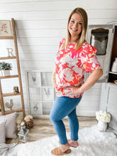 Load image into Gallery viewer, Floral Print Puff Sleeve Top