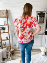 Load image into Gallery viewer, Floral Print Puff Sleeve Top