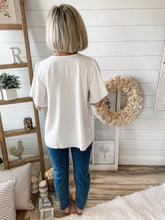 Load image into Gallery viewer, Floral Front Tie Wide Sleeve Babydoll Top