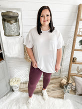 Load image into Gallery viewer, Eggplant Athletic High Waisted Leggings