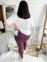 Load image into Gallery viewer, Eggplant Athletic High Waisted Leggings