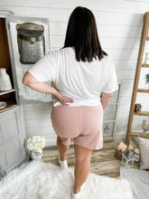 Load image into Gallery viewer, Mauve French Terry Drawstring Shorts