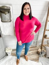 Load image into Gallery viewer, Hot Pink Turtleneck