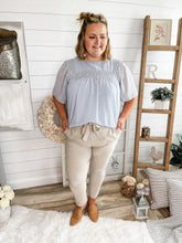 Load image into Gallery viewer, Plus Size Tie Front Paperbag Waist Pants