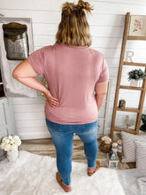 Load image into Gallery viewer, Plus Size Eyelash T-Shirt with Knot Front