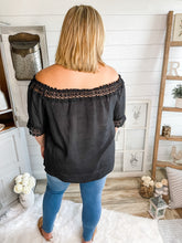 Load image into Gallery viewer, Plus Size Crochet Lace Trim Top
