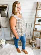 Load image into Gallery viewer, Floral Ruffled Strap Flowy Top