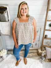 Load image into Gallery viewer, Floral Ruffled Strap Flowy Top