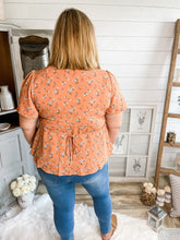Load image into Gallery viewer, Plus Size Floral Babydoll Top