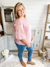 Load image into Gallery viewer, Lavender Kimono Large Swiss Dot Sleeves Top