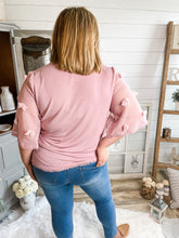 Load image into Gallery viewer, Lavender Kimono Large Swiss Dot Sleeves Top