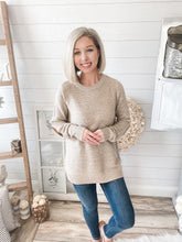 Load image into Gallery viewer, Suede Elbow Patched Sweater