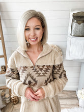 Load image into Gallery viewer, Aztec Sherpa Pullover