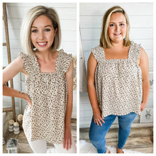 Load image into Gallery viewer, Floral Ruffled Strap Flowy Top