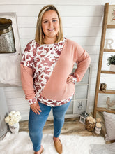 Load image into Gallery viewer, Asymmetrical Cow Print Lightweight Sweater