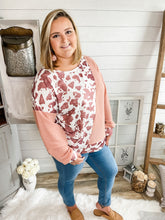 Load image into Gallery viewer, Asymmetrical Cow Print Lightweight Sweater