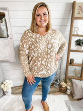 Load image into Gallery viewer, Taupe Leopard Print Lightweight Sweater