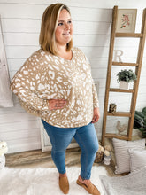 Load image into Gallery viewer, Taupe Leopard Print Lightweight Sweater