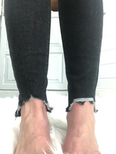 Load image into Gallery viewer, Kancan Black High Rise Frayed and Distressed 5 Button Skinny Jean - Saluda Rose Boutique