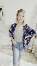 Load and play video in Gallery viewer, Floral Kimono Cardigan
