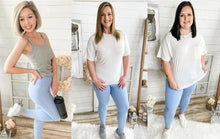 Load image into Gallery viewer, Spring Blue Athletic High Waisted Leggings