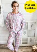Load image into Gallery viewer, Pastel Aztec Loungewear Set