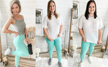 Load image into Gallery viewer, Mint Athletic High Waisted Leggings