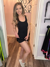 Load image into Gallery viewer, Black Athletic Dress (WITH SHORTS BUILT IN)
