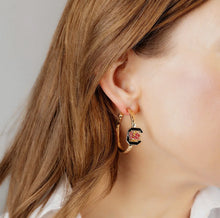 Load image into Gallery viewer, South Carolina Gamecocks Logo Hoop Earrings
