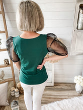 Load image into Gallery viewer, Hunter Green Puffy Mesh Sleeve
