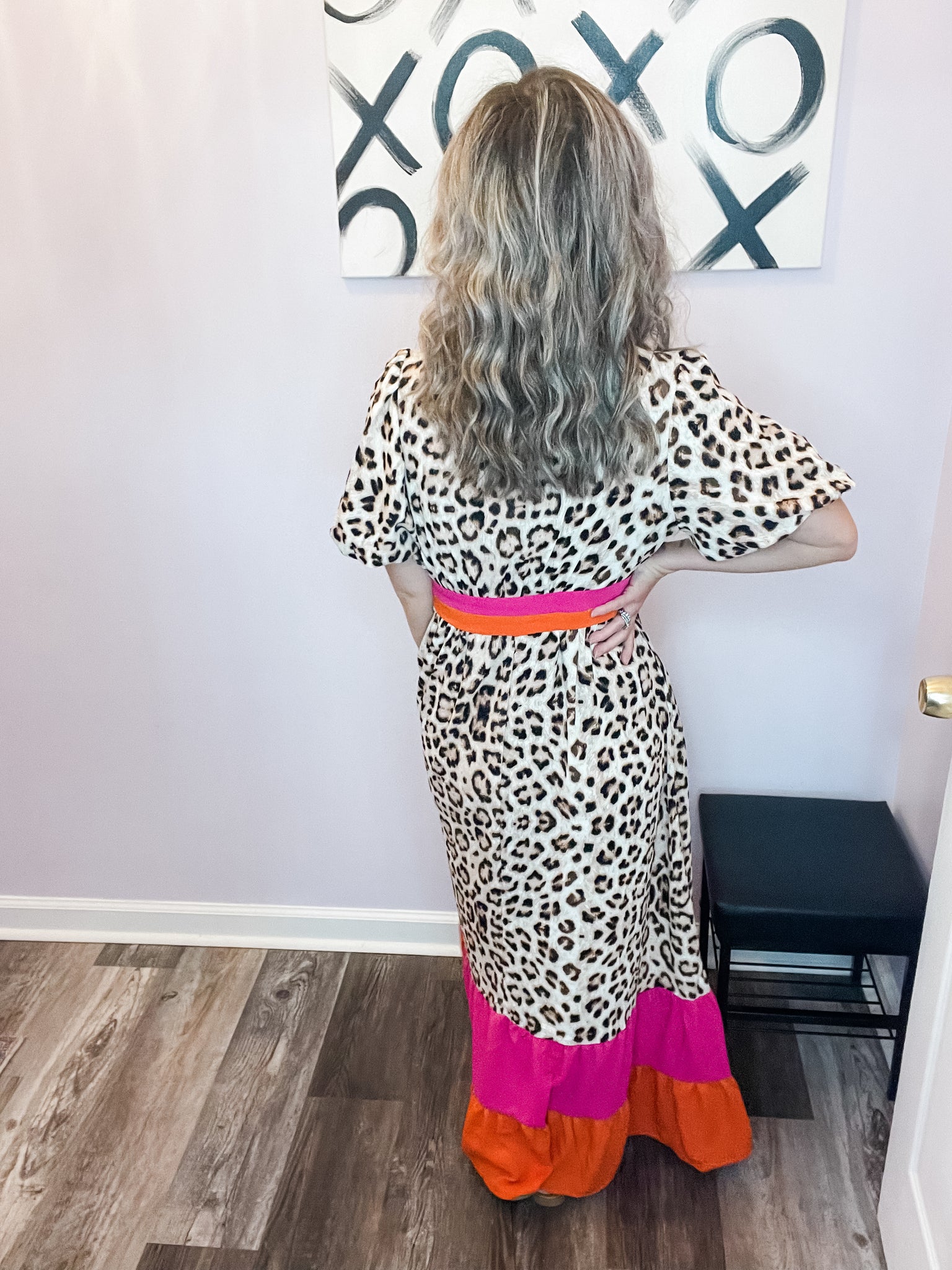 Leopard & Pink/Orange Maxi Dress Saluda Rose Boutique Leopard & Pink/Orange Maxi Dress Saluda Rose Boutique