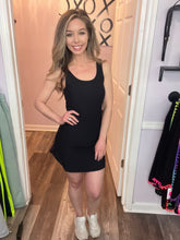 Load image into Gallery viewer, Black Athletic Dress (WITH SHORTS BUILT IN)
