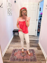 Load image into Gallery viewer, Dark &amp; Light Pink Ruffled Top (Sizes: S-3XL)
