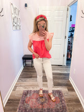 Load image into Gallery viewer, Dark &amp; Light Pink Ruffled Top (Sizes: S-3XL)

