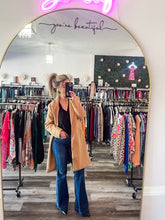 Load image into Gallery viewer, Khaki Lightweight Peacoat Like Jacket
