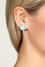 Load image into Gallery viewer, Turquoise Stone Stud Earrings
