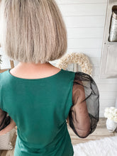 Load image into Gallery viewer, Hunter Green Puffy Mesh Sleeve
