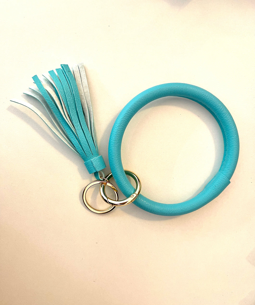 Tiffany Blue Bangle Bracelet Tassel Keychain