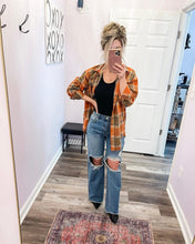 Load image into Gallery viewer, Rustic Colored Plaid Lightweight Shacket
