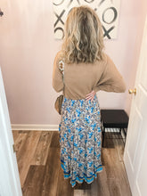 Load image into Gallery viewer, Floral Print Ruffle Maxi Skirt
